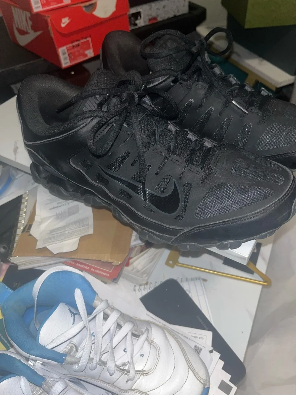 Nike Men's Reax 8 TR -Black Low-Top Athletic Sneakers